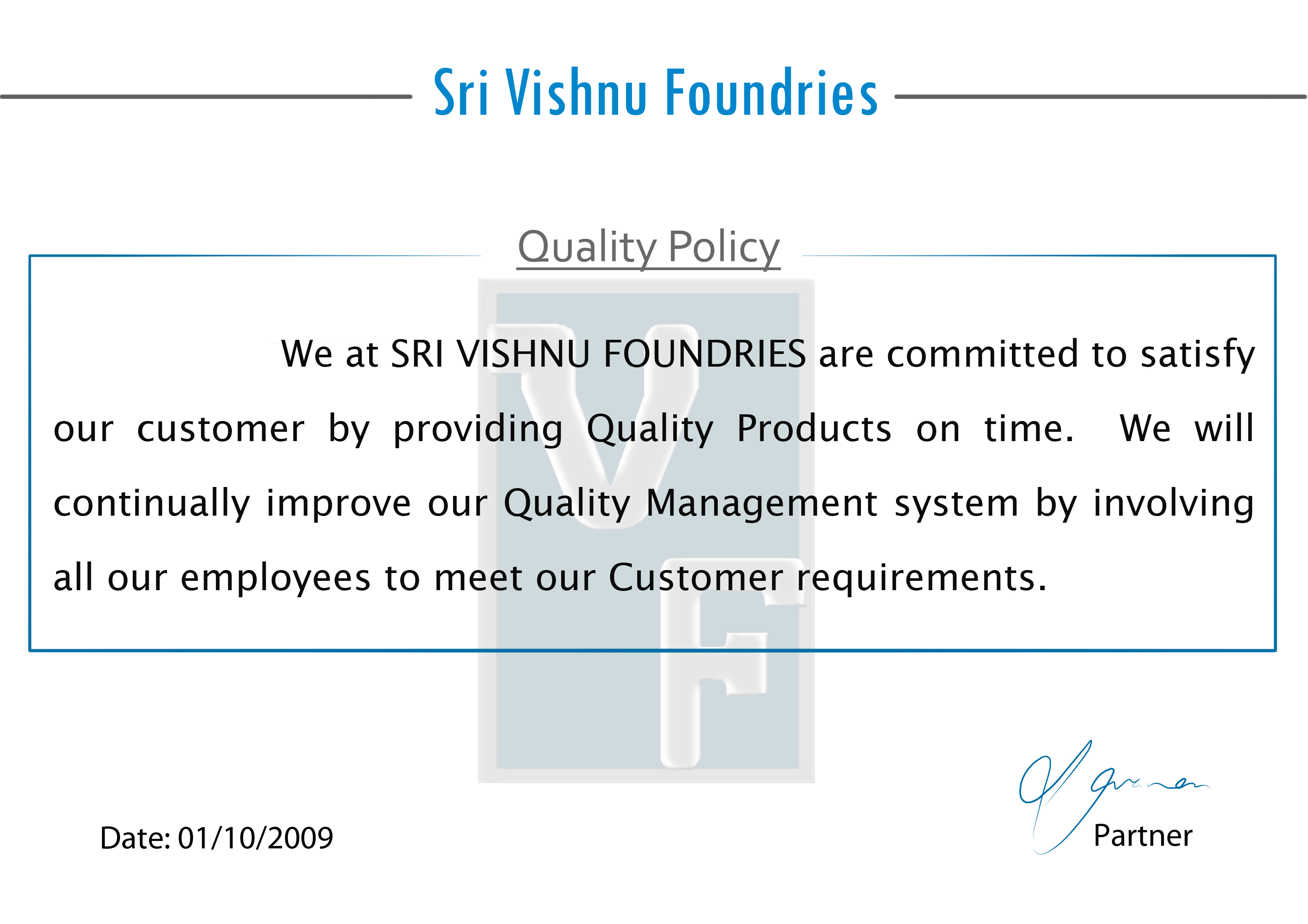 Quality Assurance